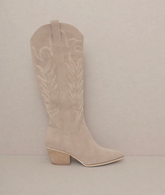 Cedar wood western boots